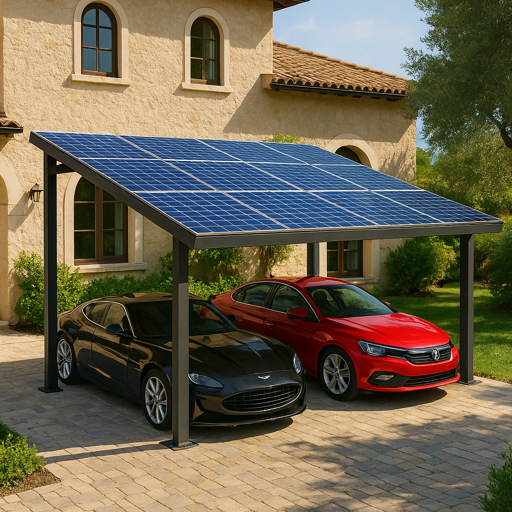 Pergola fotovoltaica da 8.3kW