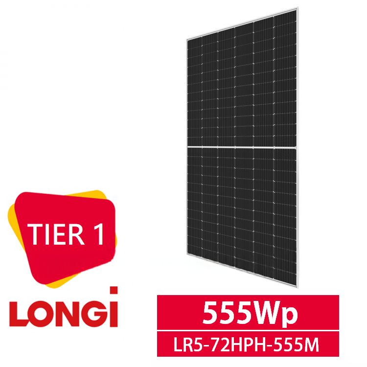 Pannello Fotovoltaico Monocristallino Longi Solar LR5-72HPH-555M 555W
